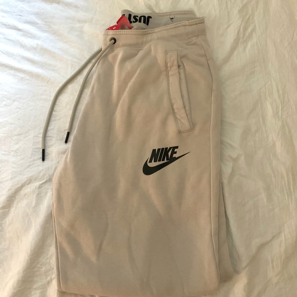 Nike cream joggers